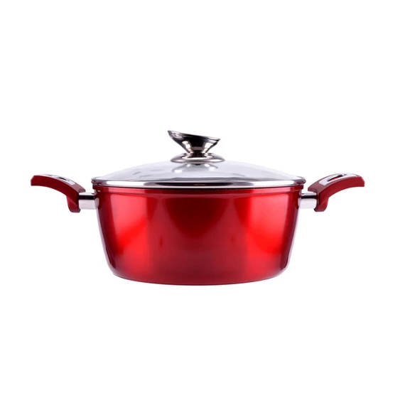  Burgundy Metal indukciós lábas 22 cm-es (PH-10396-22)