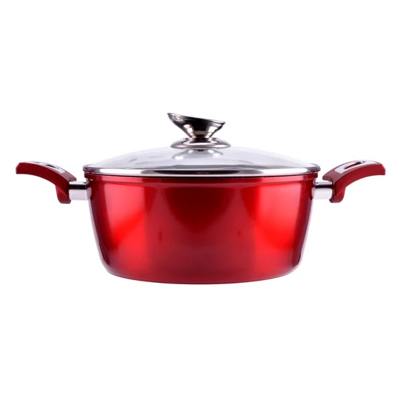  Burgundy Metal indukciós lábas 24 cm-es (PH-10397-24)
