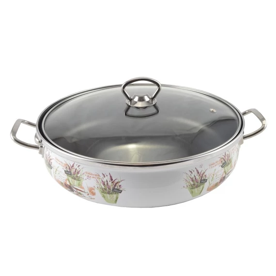 Perfect Home Zománcozott szeletsütő 26 cm + üvegfedő (14225)