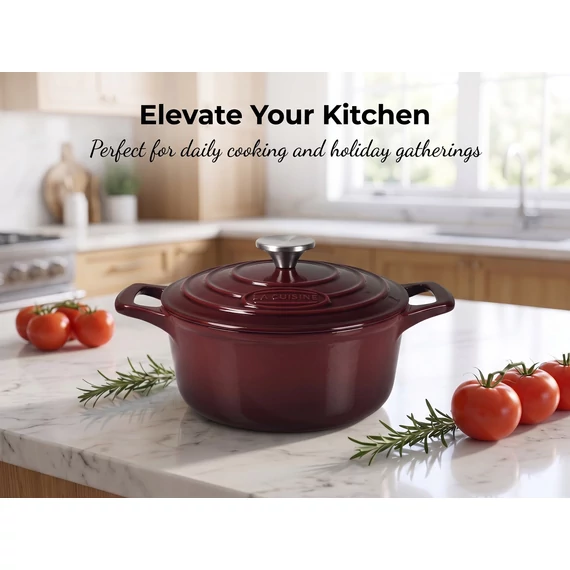  La Cuisine Berry öntöttvas lábas fedővel 26 cm-es (432040)