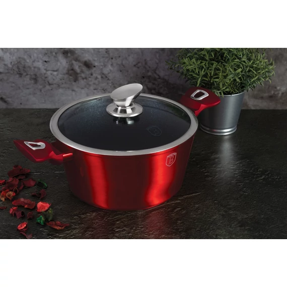 Berlinger Haus Burgundy Metallic Indukciós lábas 30 cm-es (BH-6192) 