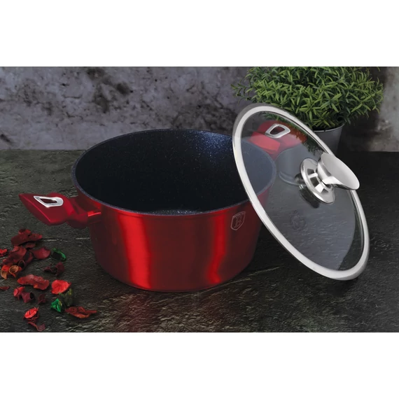 Berlinger Haus Burgundy Metallic Indukciós lábas 28 cm-es (BH-1258) 