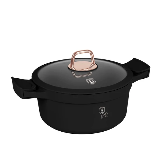 Berlinger Haus Black Rose TitánPro bevonatú Lábas fedővel 24 cm-es (BH-1457) 