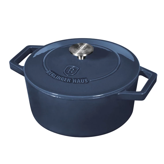Berlinger Haus Aquamarine Öntöttvas lábas fedővel 24 cm-es (BH-6522)