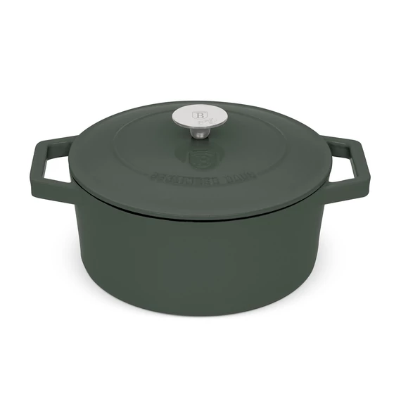 Berlinger Haus Matte Green Öntöttvas lábas fedővel 24 cm-es (BH-6544)