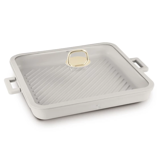 Berlinger Haus Sahara TitánPro bevonatú Grill serpenyő fedővel, 34x34 cm (BH-7790)