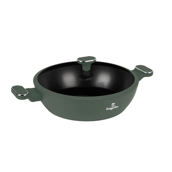 Berlinger Haus Matte Green TitánPro bevonatú Lábas fedővel 30 cm-es (BH-8199) 