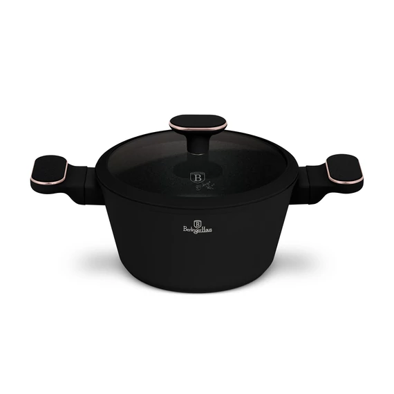 Berlinger Haus Black Rose TitánPro bevonatú Lábas fedővel 20 cm-es (BH-8357) 