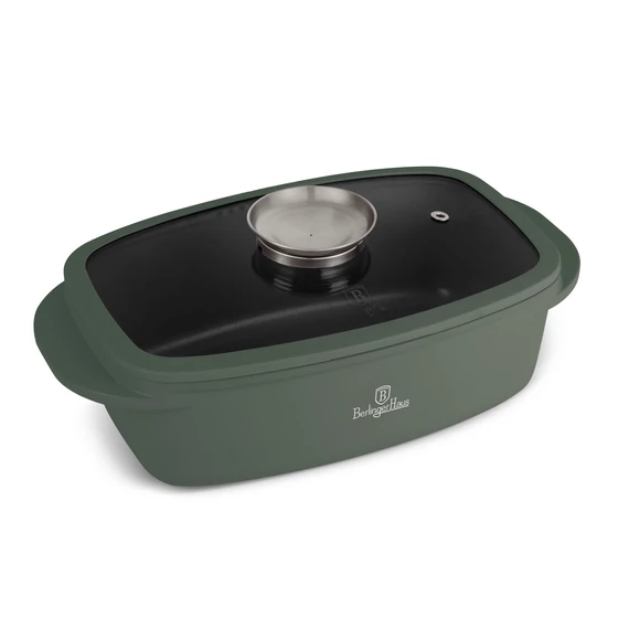 Berlinger Haus Matte Green Pecsenye-, Kacsasütő aroma gombbal (BH-8775)