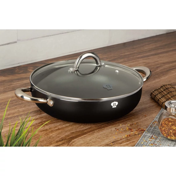 Blaumann Platinum Alacsony lábas fedővel 28 cm-es (BL-3398) 