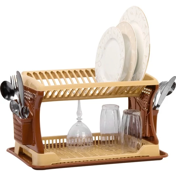 Emeletes műanyag edényszárító (07201) 