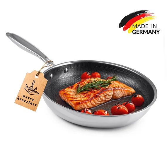 Bratmaxx INOX Serpenyő Méhsejt technológiával 24 cm-es (DS-16469)