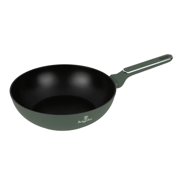 Berlinger Haus Matte Green TitánPro bevonatú Wok 28 cm-es (BH-8158)