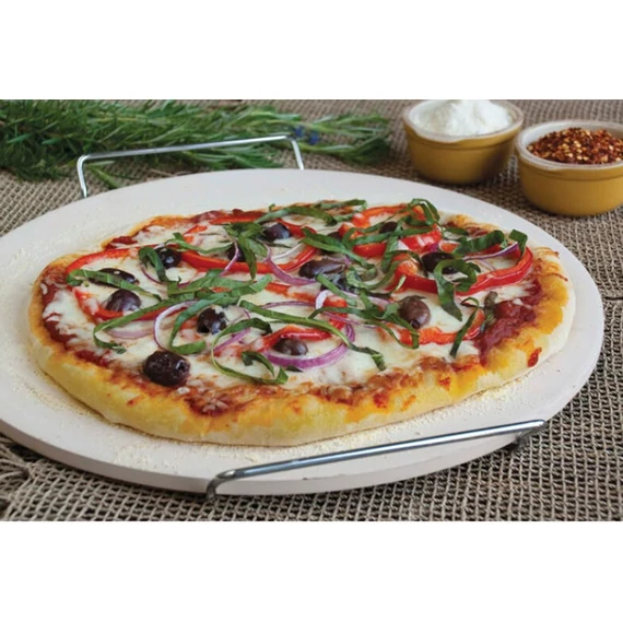 Kemencés Pizza-, és Kenyérsütő kő állvánnyal (11448)