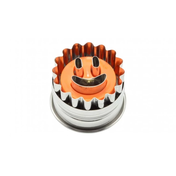 Smiley formájú rugós linzerkiszúró (10353) 