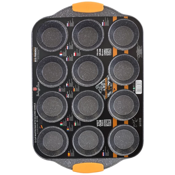 Berlinger Haus Diamond Granit Line muffinsütő - 12 db-os (BH-1138) 