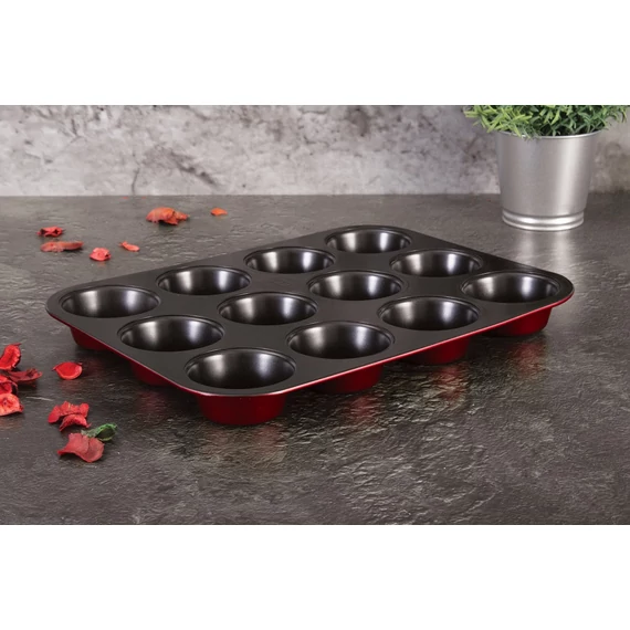 Berlinger Haus Burgundy Metallic Line muffinsütő -12 db-os (BH-1818)