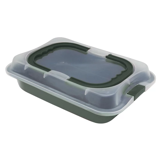 Berlinger Haus Matte Green Hordozható tepsi műanyag fedővel (BH-8637)
