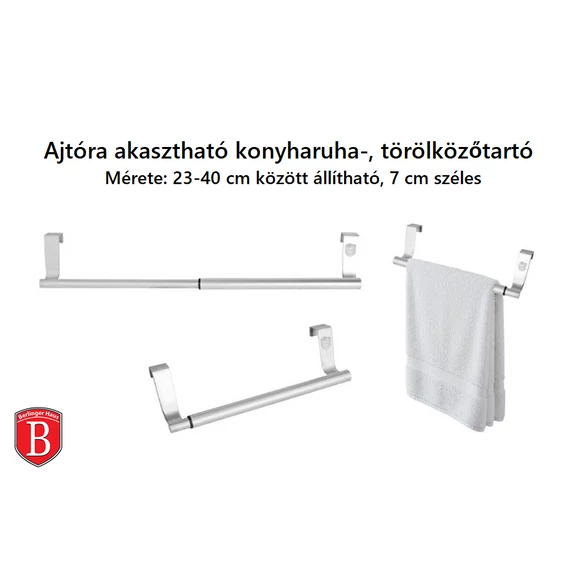 Berlinger Haus ajtóra akasztható konyharuha-, törölközőtartó (BH-8820)