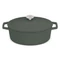 Berlinger Haus Matte Green Öntöttvas ovális lábas fedővel 30 cm-es (BH-6545)