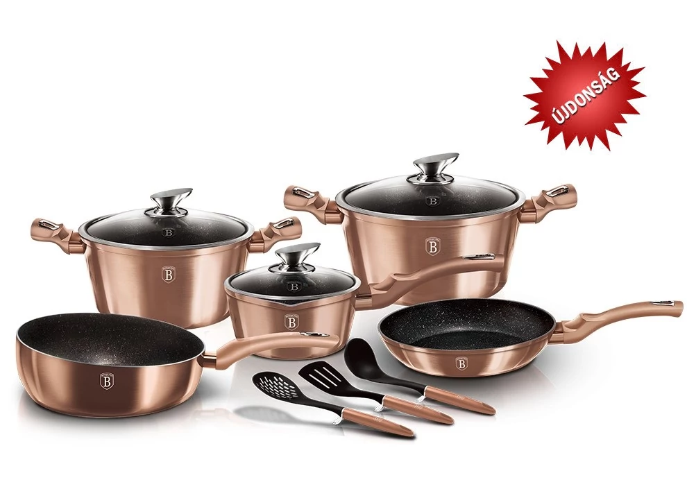 Berlinger Haus Rose Gold 11 részes edénykészlet (BH-6160)