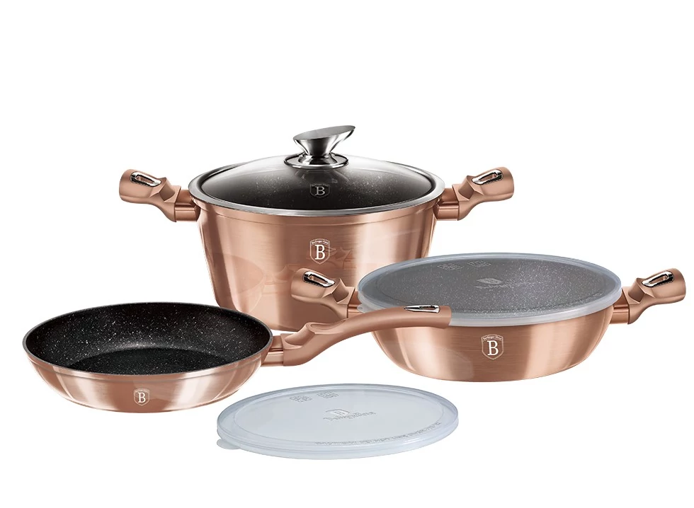 Berlinger Haus Rose Gold Collection 6 részes edénykészlet (BH-7047)