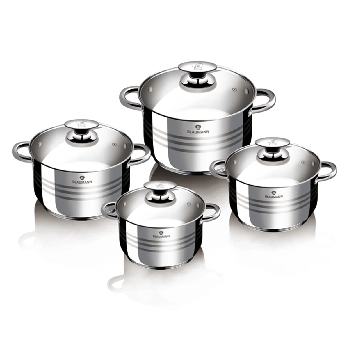 Blaumann Gourmet Line 8 db-os INOX edénykészlet (BL-3861)