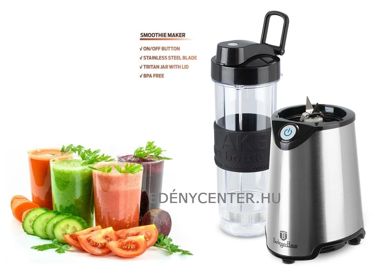 Berlinger Haus Black Silver Turmix, Smoothie készítő 2 az 1 ben (BH-9447) 