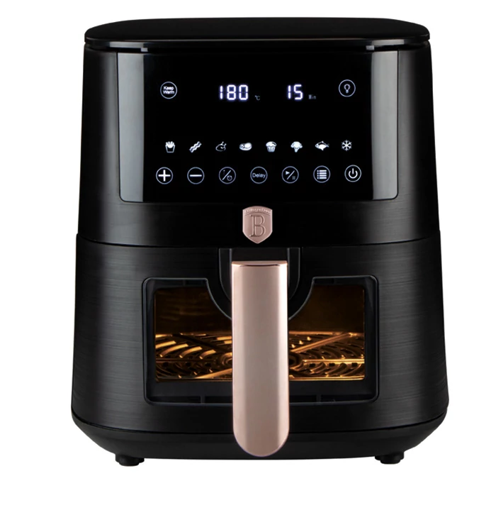 Berlinger Haus Black Rose 5 l-es Forrólevegős Sütő LCD Kijelzővel (BH-9488)