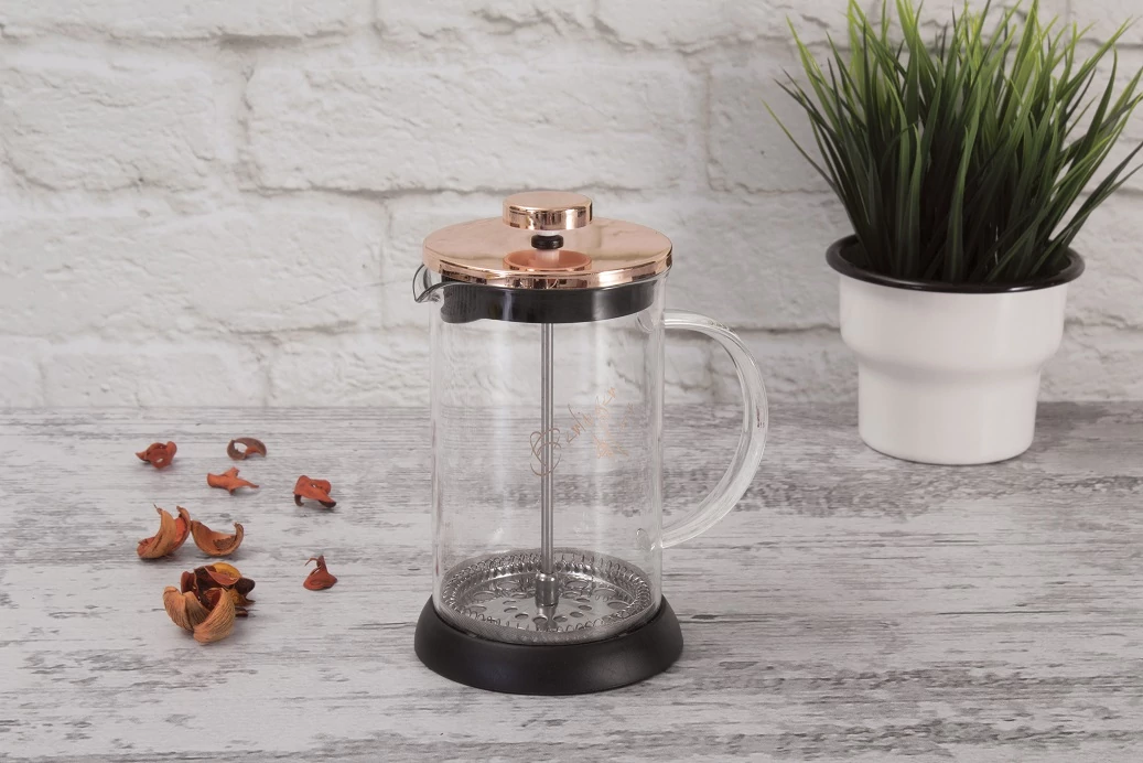 Berlinger Haus Rose Gold Dugattyús Kávé- Teafőző 350 ml-es (BH-1493)