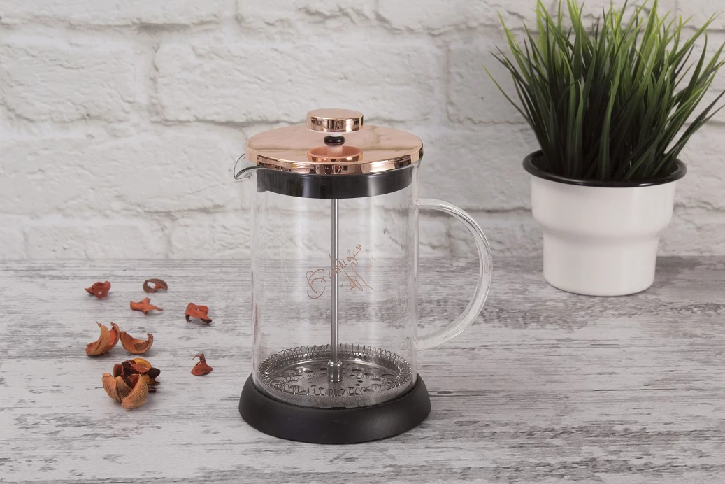 Berlinger Haus Rose Gold Dugattyús Kávé- Teafőző 800 ml-es (BH-1495)