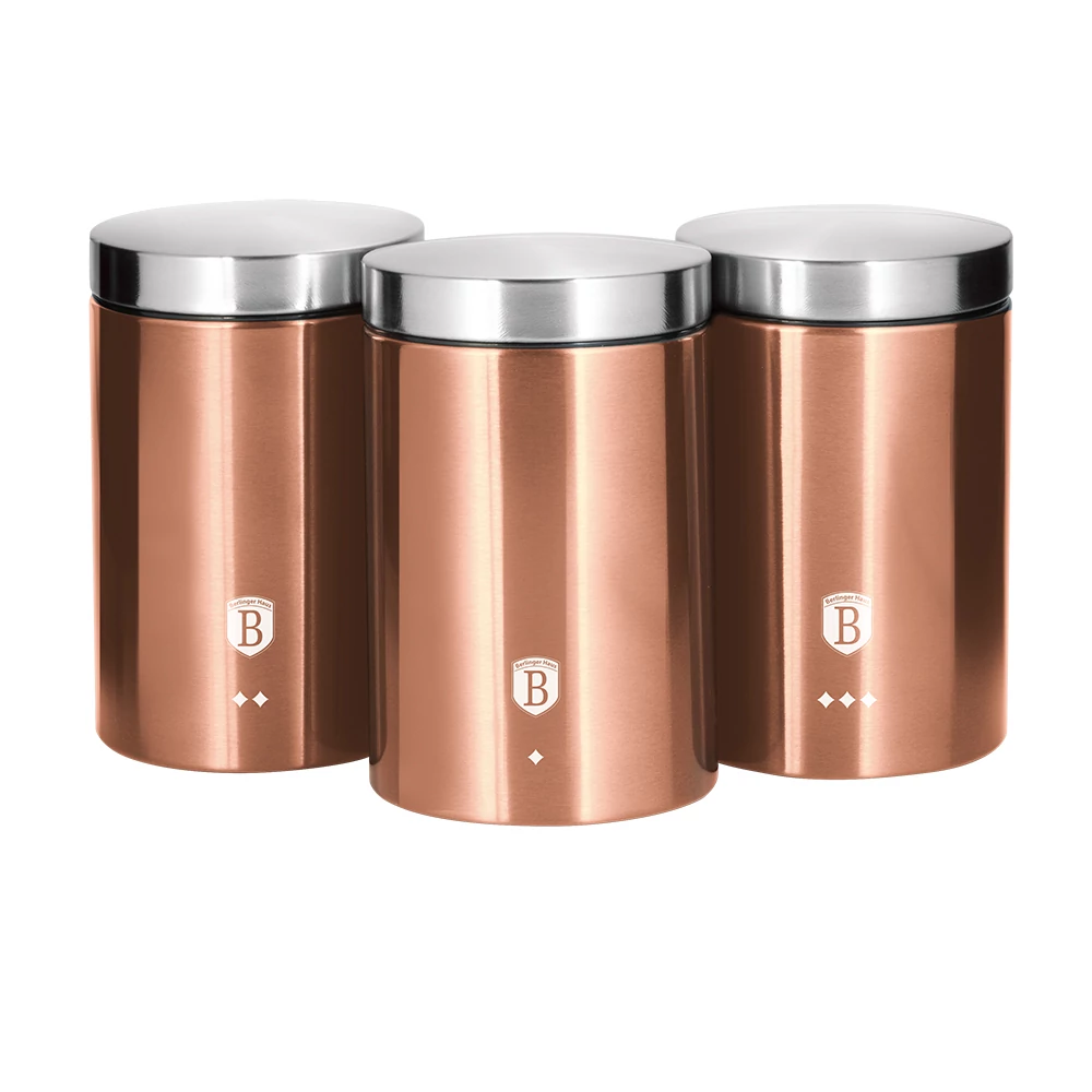 Berlinger Haus Rose Gold 3 részes konyhai tároló szett (BH-1605) 