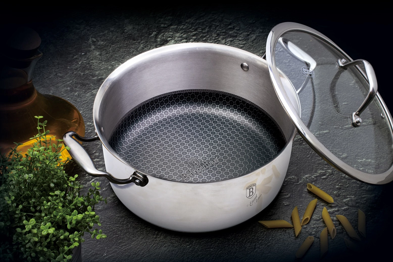 Berlinger Haus Eternal® Collection Lábas fedővel 24 cm-es (BH-7445)
