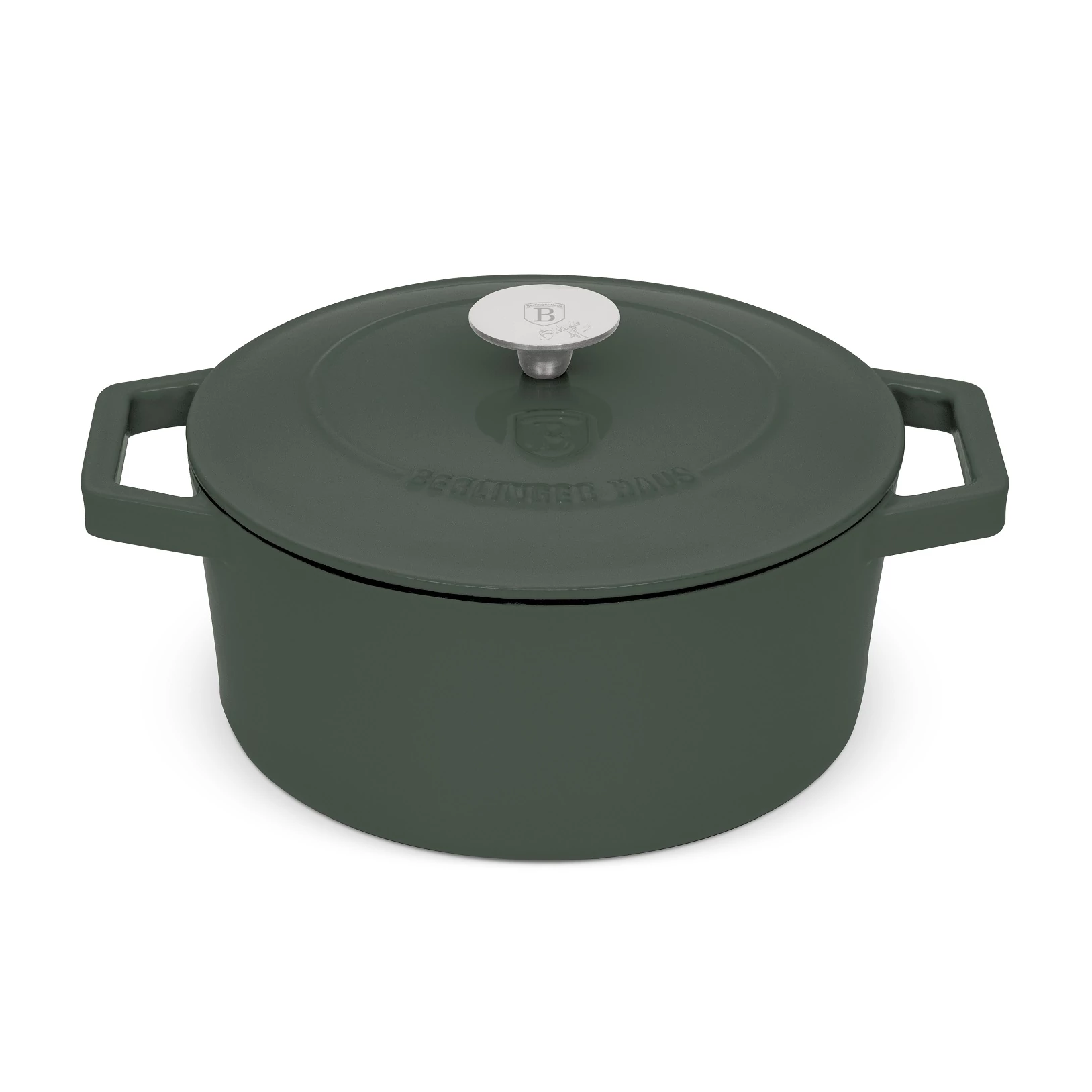 Berlinger Haus Matte Green Öntöttvas lábas fedővel 24 cm-es (BH-6544)