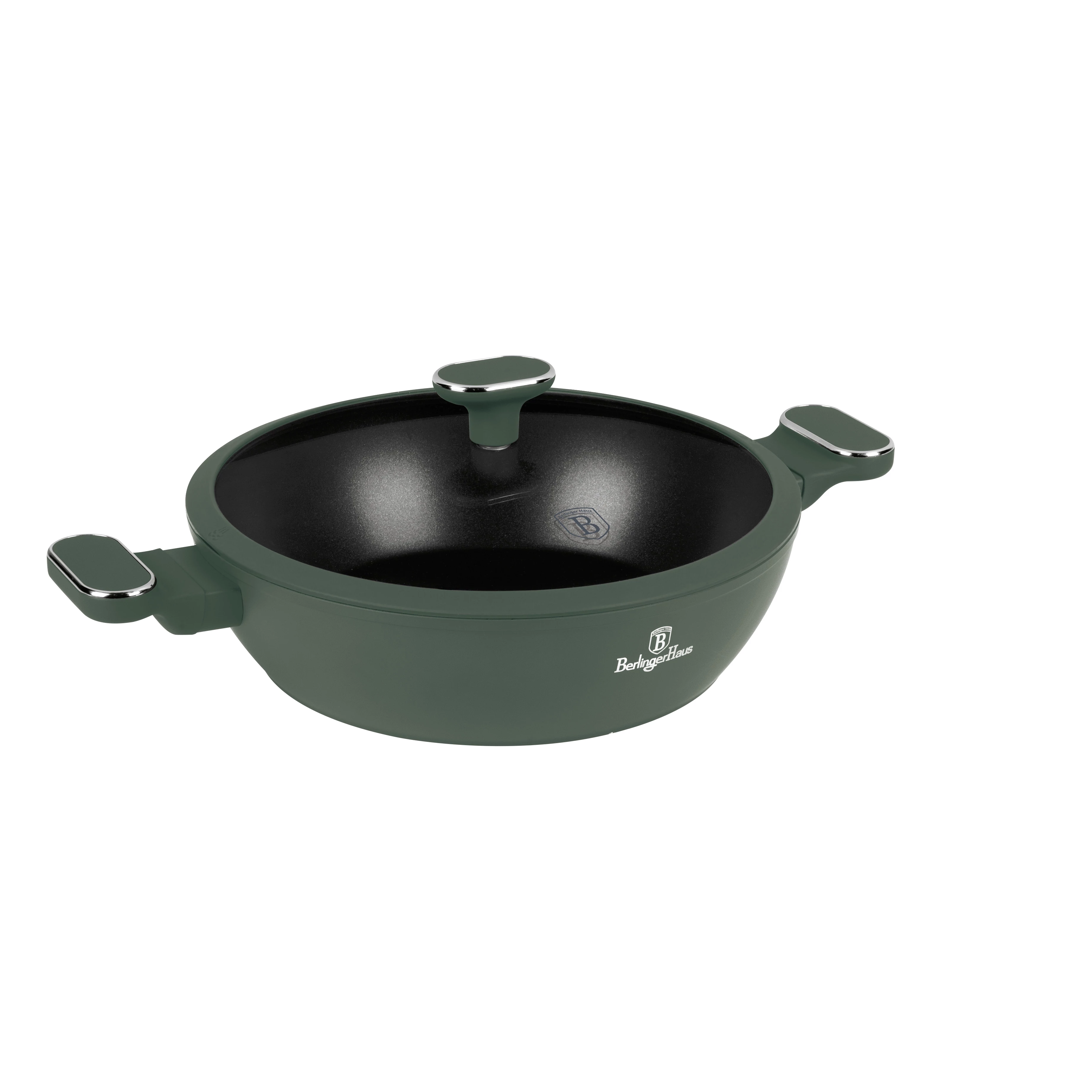 Berlinger Haus Matte Green TitánPro bevonatú Lábas fedővel 28 cm-es (BH-8163) 