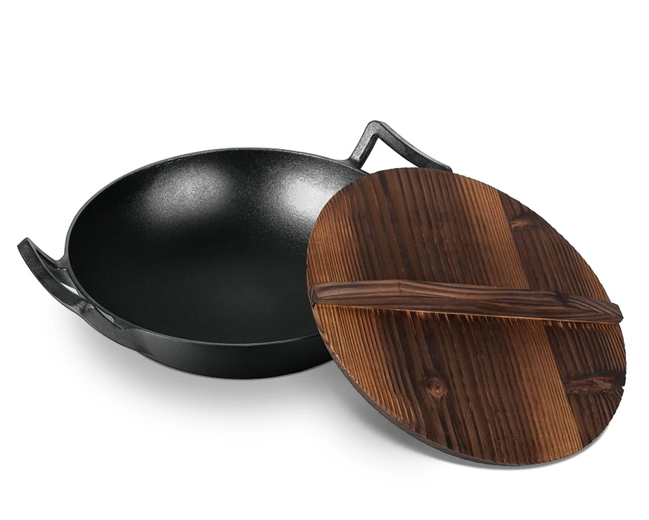 Berlinger Haus Öntöttvas Wok fa fedővel 30 cm-es (LP-BH-190)