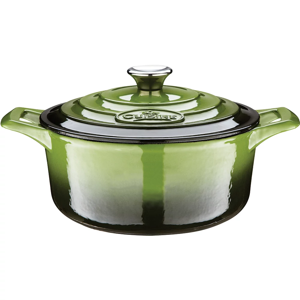  La Cuisine Green öntöttvas lábas fedővel 26 cm-es (432025)