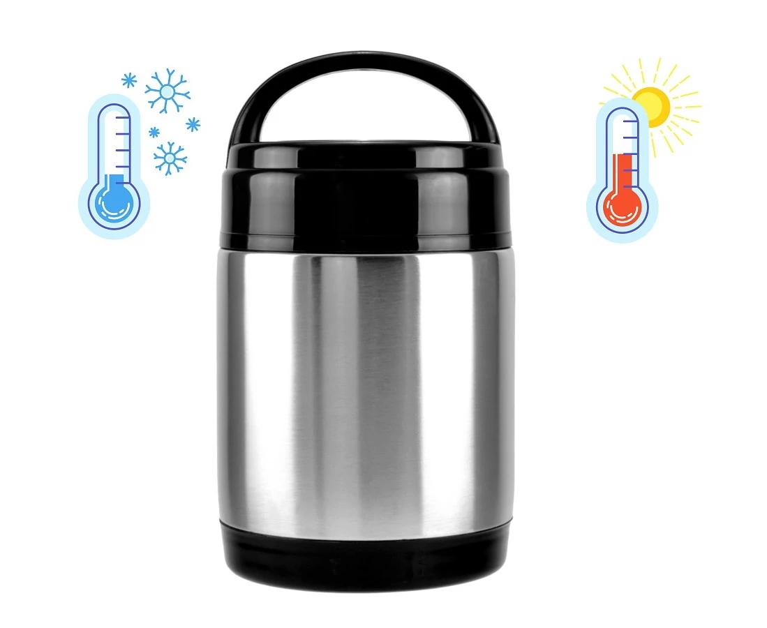 Dupla Falú INOX Ételtermosz, Ételhordó 1,8 l-es (PH-10426)